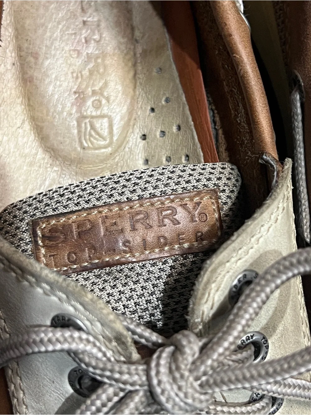 Sperry Top-Sider Men’s Leather Boat Shoes Brown Lace Up Casual Size 8M